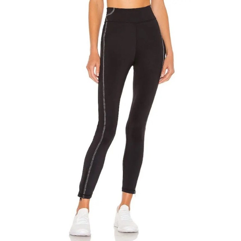 The Upside JET Midi Pant in Black.